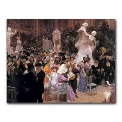 The Salon of the French Artists - Box Set of 12 Greeting Cards and Patterned Envelopes