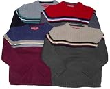 Boys' Crewneck Sweater with Color Blocking