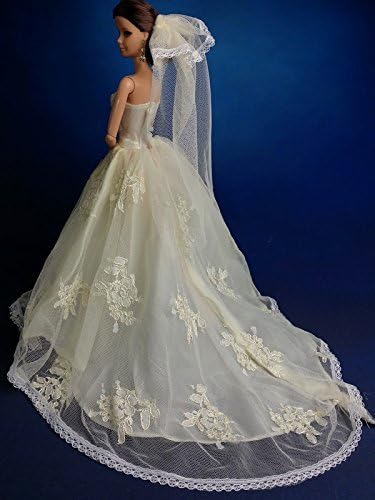 Wedding dress Barbie, Jenny, such as 1/6 with Veil Doll