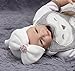 Eshock Newborn baby Cute Lovely Soft Hat,Bow Baby Girl Hospital Beanie Hat (B)