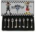 Kingdom Hearts II 8 KEYBLADE PENDANT SET Sora Necklace