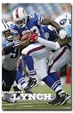 Buffalo Bills NFL Star Lynch Art Poster Print 22x34