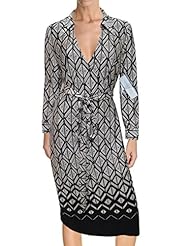 Rayon Wrap Geometric Print Jumpsuit 