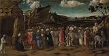 Oil Painting 'the Workshop Of Giovanni Bellini The Adoration Of The Kings ' Printing On Polyster Canvas , 16 X 31 Inch / 41 X 79 Cm ,the Best Kids Room Decor And Home Decor And Gifts Is This Cheap But High Quality Art Decorative Art Decorative Prints On Canvas