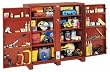 Jobox Extra Heavy-Duty 4-Door Utility Cabinet With Door Shelves 695990