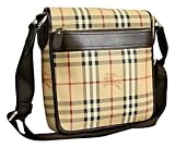 Burberry Small PVC Coated Canvas Brown Leather Messenger Bag 3209002