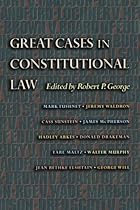 Great Cases in Constitutional Law