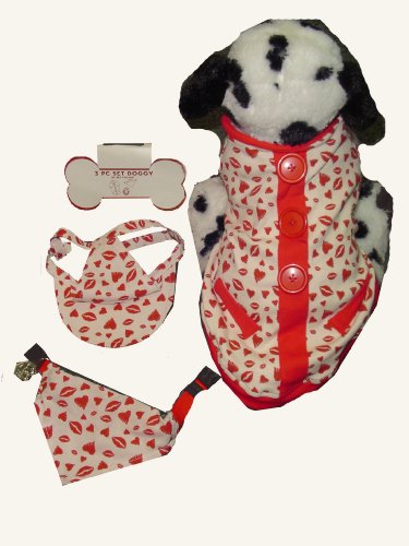 Pet Village Doggy Love Outfit 3-Piece Dog Clothing Hanging Set - LG XL
