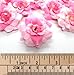 (100) Silk Two Tone Light Pink Roses Flower Head - 1.75