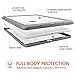 iPad Air 2 Case, Apple iPad Air 2 Clear Case, rooCASE Glacier Tough Full-body Impact Resistant Bumper Case Cover for iPad Air 2, Red (will NOT fit New iPad 2017)