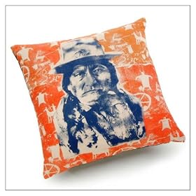 Offi Modern Pillow - Old Iron Eyes by Offi