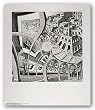 Print Gallery by M.C. Escher 25.625"x21.75" Art Print Poster