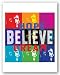 Barack Obama: Hope, Believe, Dream by Anonymous 10"x10" Art Print Poster