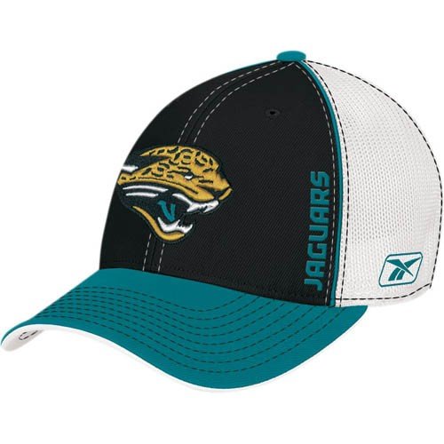 Reebok Jacksonville Jaguars Youth Black 2008 Draft Day Flex Fit Mesh Hat