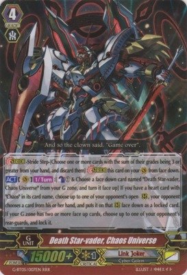 Cardfight!! Vanguard TCG - Death Star-vader, Chaos Universe (G-BT05/007EN) - G Booster Set 5: Moonlit Dragonfang