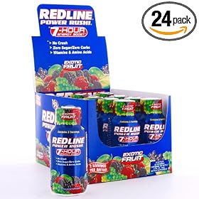 VPX REDLINE Power Rush 7hr Energy Shot Beverage, Exotic Fruit, 2.5-Ounce Bottles... by Vpx Sports / Redline