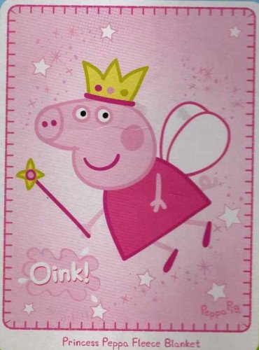 Childrens Toyshop  Kitchen & Housewares : Peppa Pig PRINCESS PEPPA Official fleece throw blanket