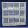 Brand New Aviary Bird Cage 24x16x16W/Divider-2434WHT