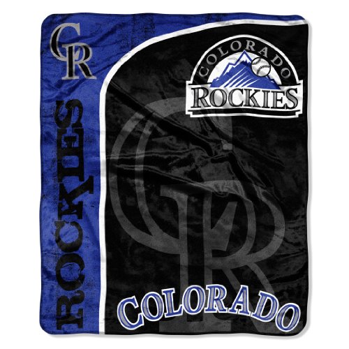 MLB Colorado Rockies 50-Inch-by-60-Inch Micro Plush Raschel Throw 