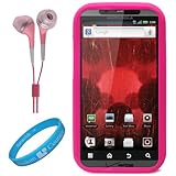 Pink Protective Silicone Skin for Motorola Droid Bionic XT865 (Verizon Wire ....
