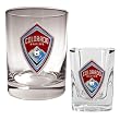 Colorado Rapids MLS Rocks Glass and Square Shot Glass Set - Primary Logo Colorado Rapids MLS Rocks Glass and Square Shot Glass Set - Primary Logo