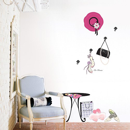 Reusable Decoration Wall Sticker Decal - Parisian Tea Time