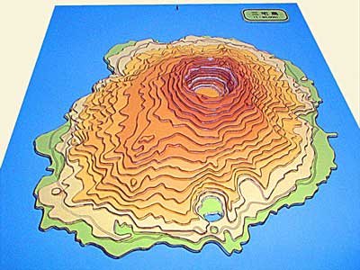 手作り立体地図三宅島