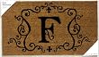 Monogram Coir Doormat Insert - F