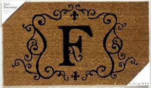 Monogram Coir Doormat Insert - F