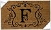Monogram Coir Doormat Insert - F