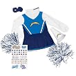 San Diego Chargers NFL Girls Cheerleader Gift Set