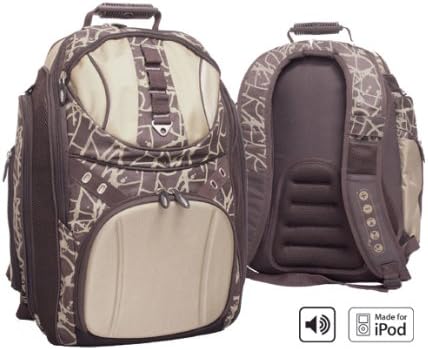 Revolution iPod Speaker Backpack Color: Brown