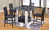 IMAGE OF Global Furniture USA 7040Set-Bl 7040 Dining Set - Black - Global Furniture