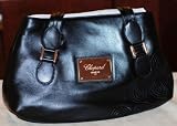 New Black Leather Chopard Bag