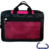 Rugged Nylon Laptop Carrying Case for the Acer Aspire One P531h, 531h, D250, D150 or any 10 Inch Series Netbook Laptop Computer with Free Carabiner Key Chain