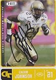 Calvin Johnson signed autographed rookie Sage Hit Card Georgia Tech
