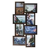 Nexxt by Linea Array Collage Wall Frame, Holds 8 4-Inch-by-6-Inch Photos, Java