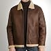 BGSD Men's Flight Lamb Shearling Bomber Jacket Image