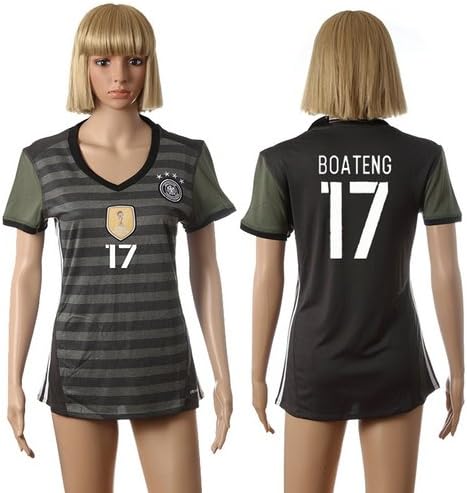 Euro CUP 2016 Germany 17# BOATENG Women soccer jerseys Away short-sleeved shirt