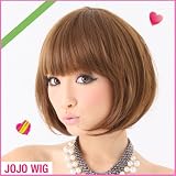 「人気モデル愛用定番耐熱ショートボブフルウィッグネット付きH10」の画像
