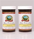 Naturessunshine Bee Pollen Herbal Dietary Supplement 100 Capsules (Pack of 2)