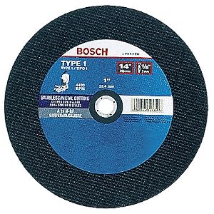 BOSCH CWCS1S1200 12-Inch x 7 64-Inch x 1-Inch Type 1 Chop Saw Wheel AS36T-BF For Stainless... by Bosch