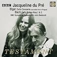 Elgar: Cello Concerto; Bach: Cello Suites, #1 & #2 by Jacqueline du Pre, Sir John Barbirolli, Elgar, J.S. Bach, BBC Symphony Orchestra