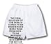White Boxer Short with The real religion of the world comes from women much more than...
