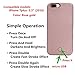 Led Light Up Luminous Case for IPhone 7 Plus, Valam LED Flash Selfie Illuminated Hard Cover (iPhone 7 plus – Rose gold)