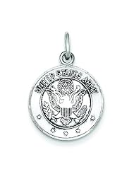 Sterling Silver Army Medal