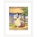 Snow White Two Hearts as One Framed Lithograph - 12.25x15.25"