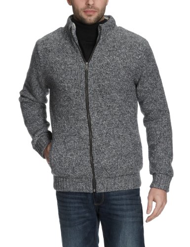SELECTED Herren Strickjacke  Hurt zip cardigan SJ EXP, Gr. 46 (S), Grau (Bright grey melan Preisvergleich