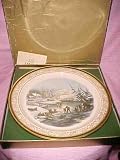 Lenox 1986 Winter Scene, Morning Christmas Plate MINT in Box