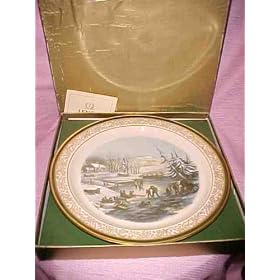 Lenox 1986 Winter Scene, Morning Christmas Plate MINT in Box by Lenox